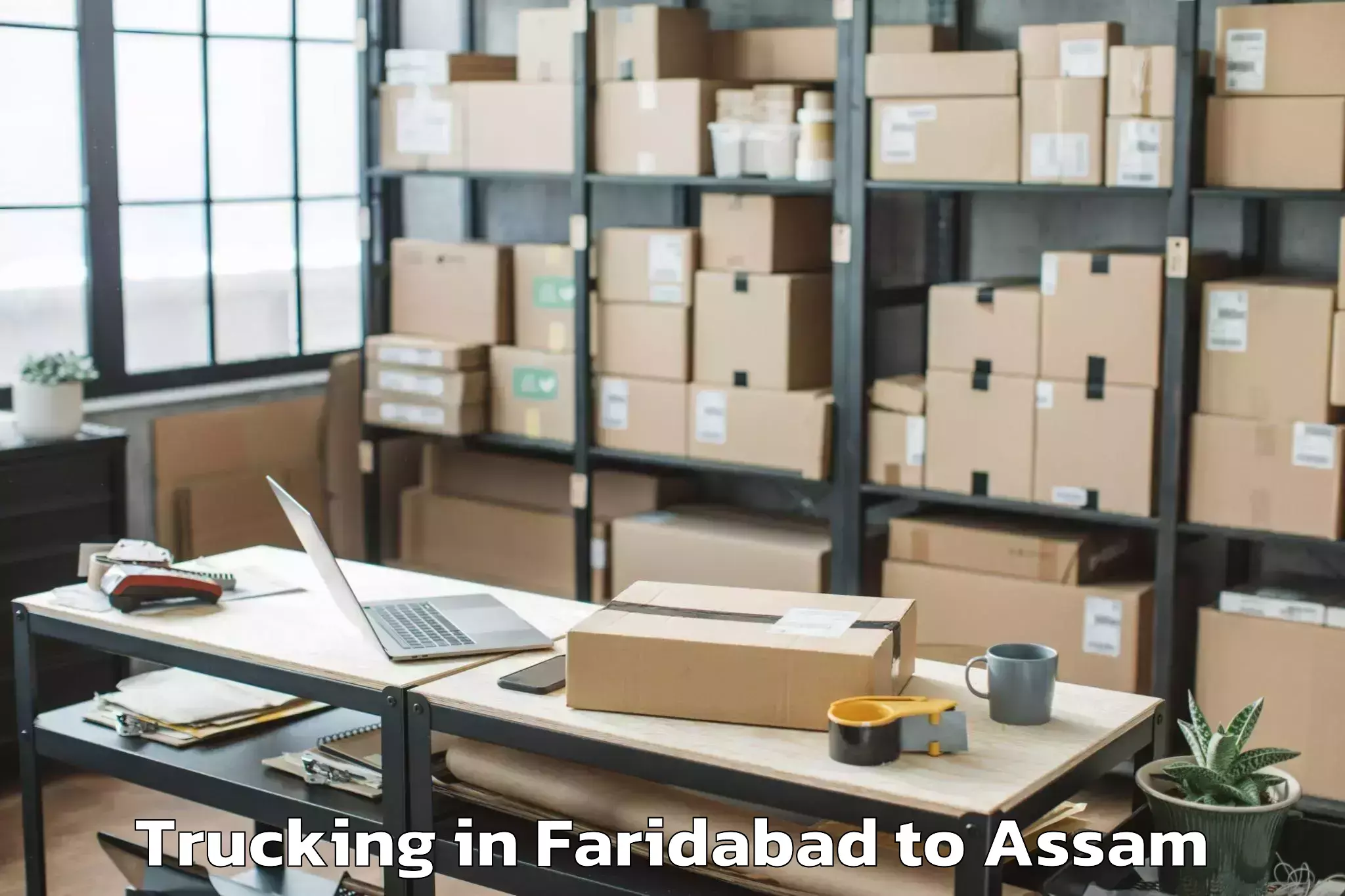 Book Your Faridabad to Naharkatia Trucking Today